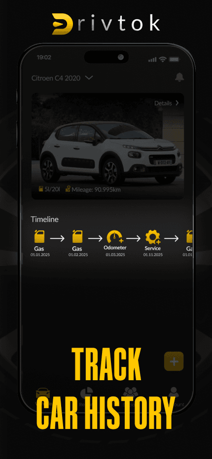 DrivTok production app screen 1
